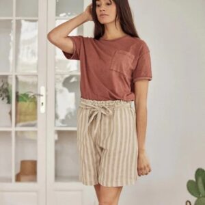 Casual V Neck T Shirts for Women Mesh Short Sleeve Dressy Tops